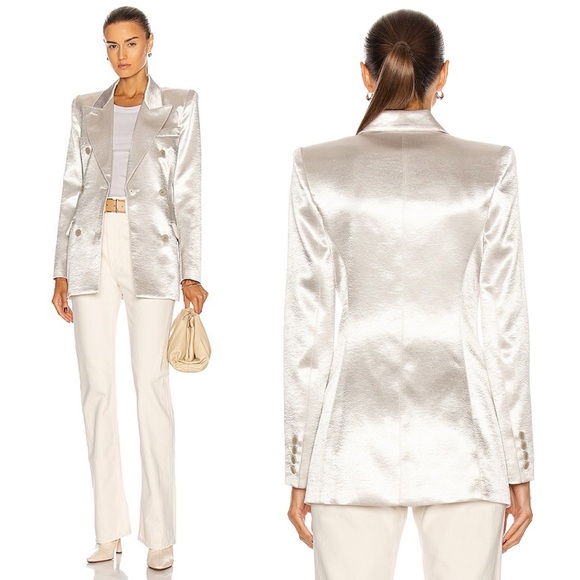 SMYTHE Ski Slope Blazer Jacket in Pearl Size Medium - Picture 2 of 10